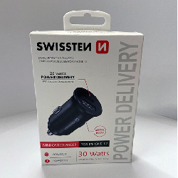 SWISSTEN - METAL BODY CAR CHARGER 20W POWER DELIVERY FOR IPHONE 12